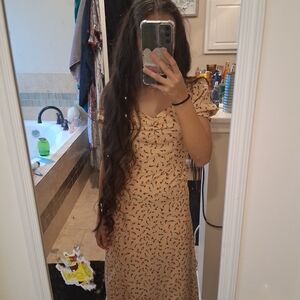 Floral Print Midi Dress